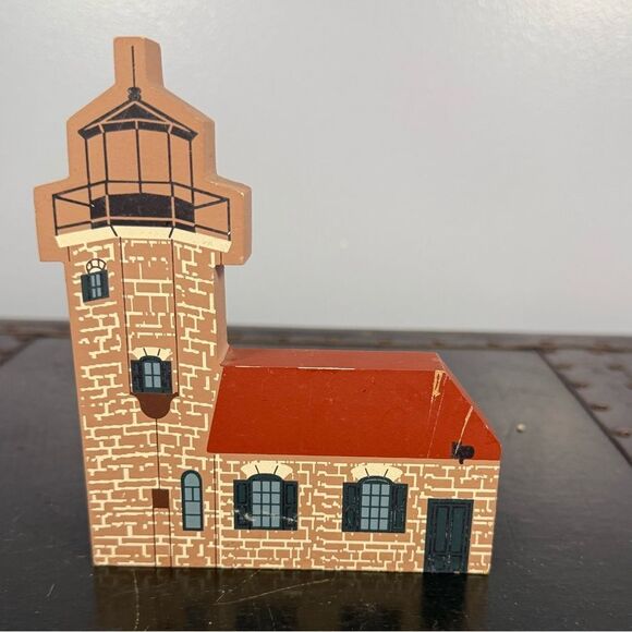 1994 The Cat's Meow Waterfront Series Sand Island Lighthouse in bag - Picture 1 of 5